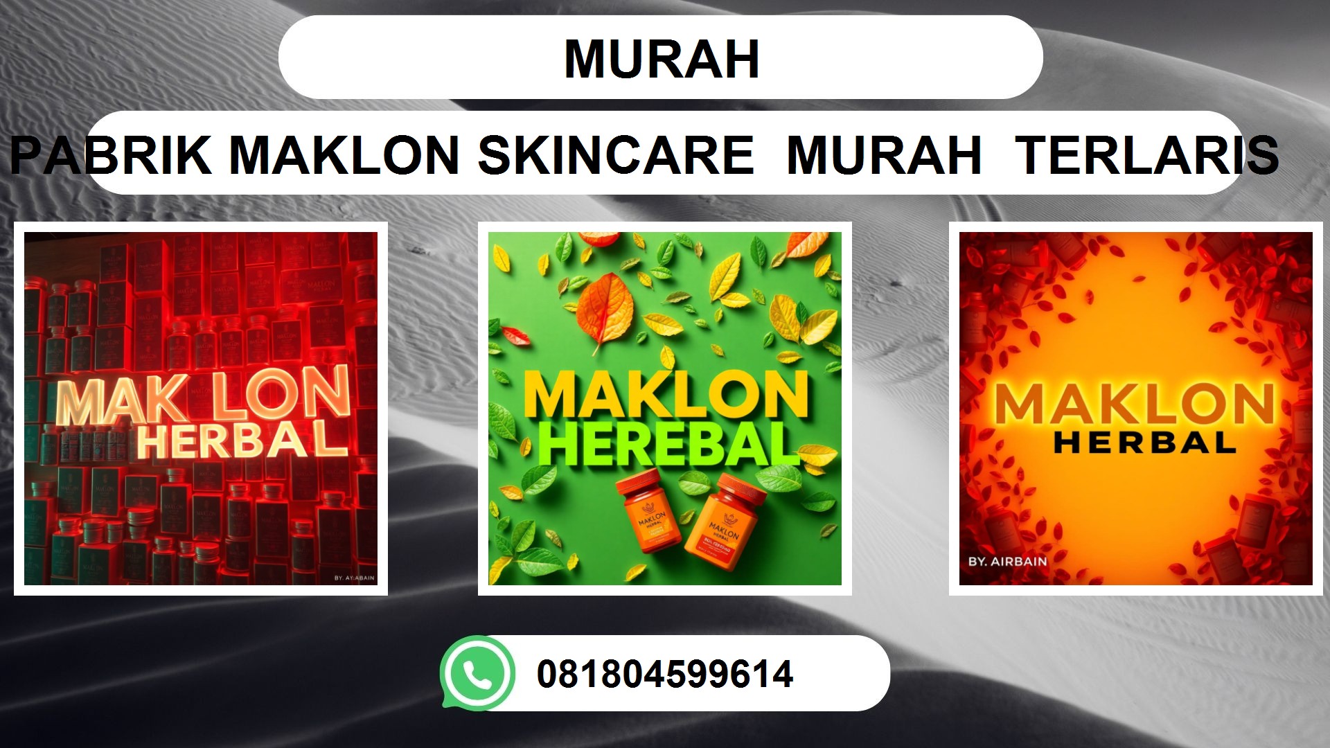 Jasa Maklon Herbal terpercaya Murah