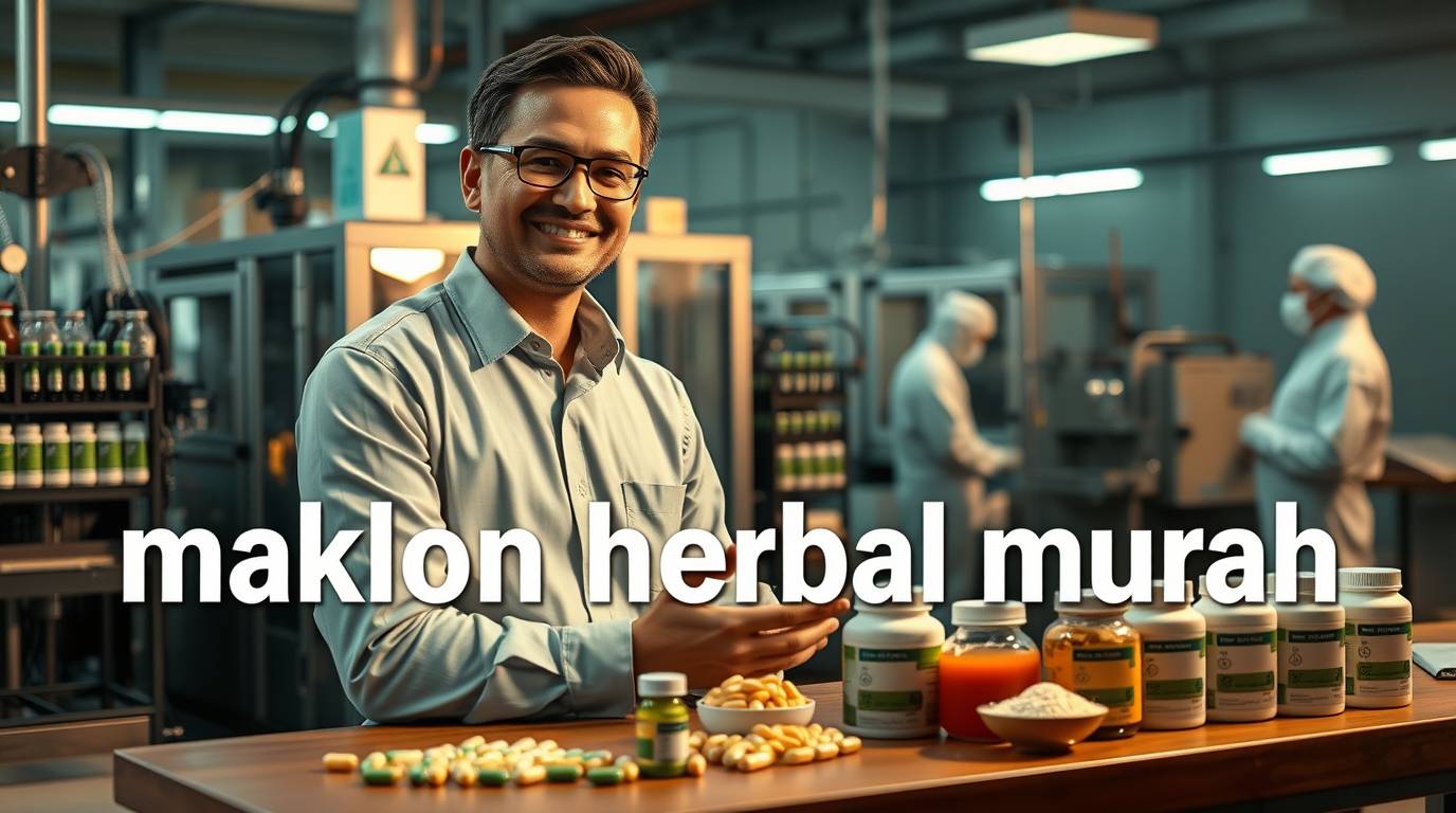 Jasa Maklon Herbal Murah Terpercaya 2026 untuk Produk Herbal Berkualitas
