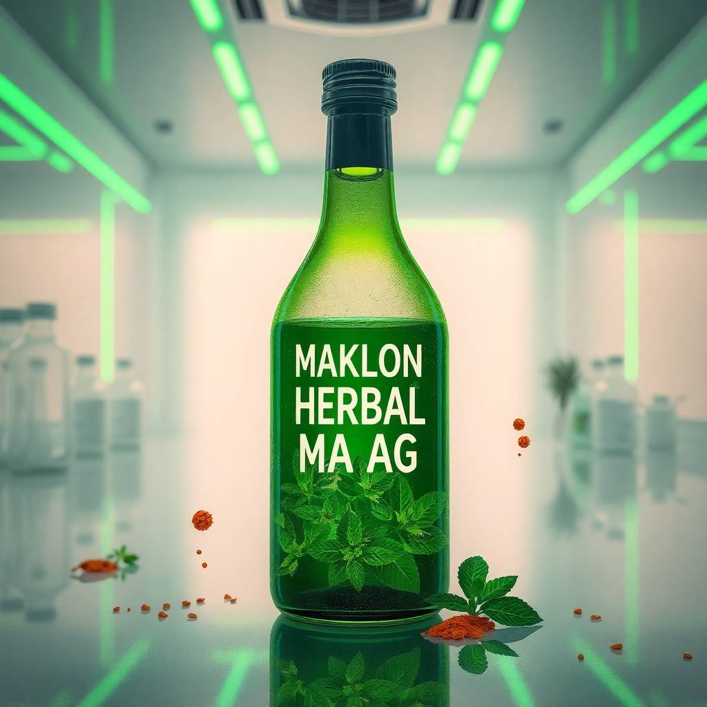 Jasa Maklon Cairan Obat Dalam Herbal Maag dengan Kemasan Botol Modern